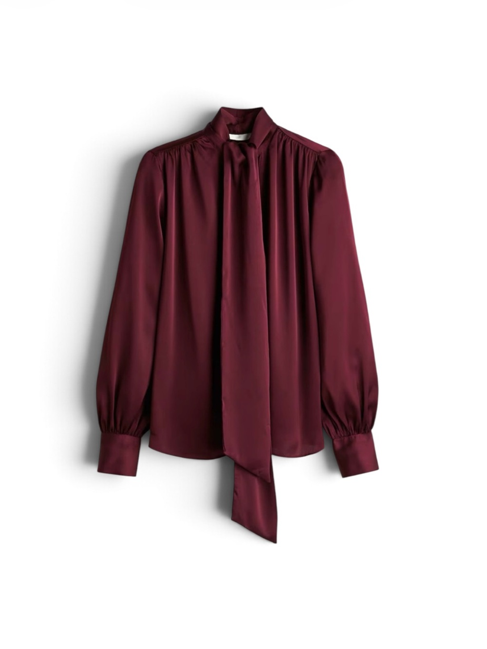 H&M Burgundy Blouse size XS Like New